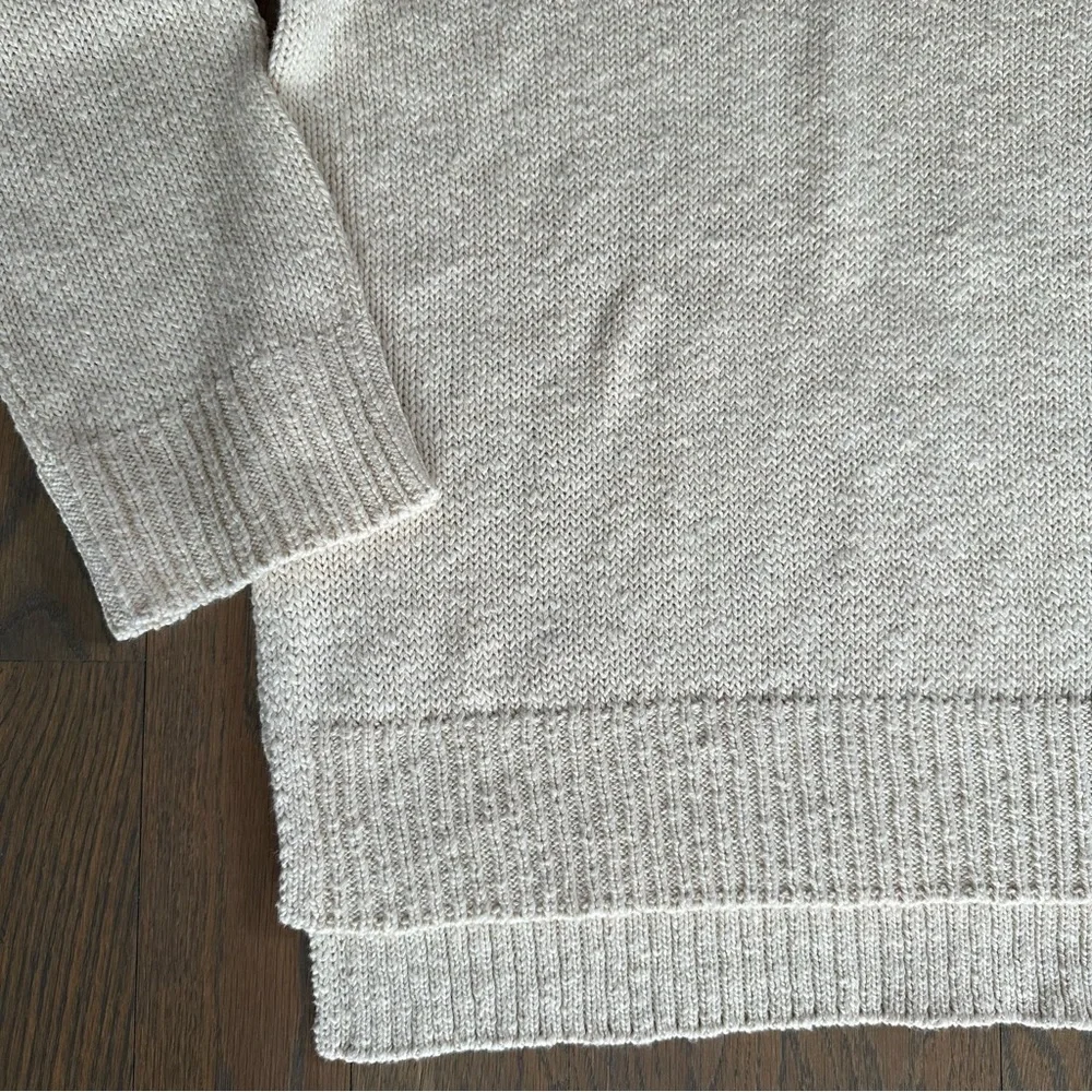 NWOT Jenni Kayne Cotton Boyfriend Sweater in Ivory Size Medium - Picture 2 of 7